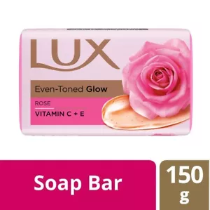 LUX Even Toned Glow Bathing Bar Rose Beauty Body Soap For Glowing Skin 150 gram - Picture 1 of 20
