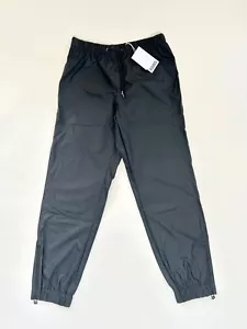 Regen Herren Wasserdicht Hose Pants Schwarz Beschichtet Logo Outdoor Wandern Aktiv - Bild 1 von 7