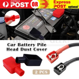 2x Car Battery Negative Positive Terminal Covers Cap Insulating Protector AU NEW - Picture 1 of 4
