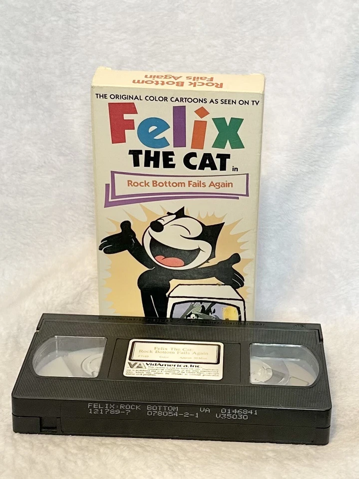 Felix The Cat: Rock Bottom Fails Again VHS 1989 Classic Cartoon Movie Film - Imagem 1 de 4