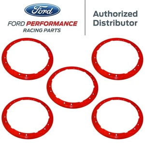 Ford Performance 5pc Gloss Red Aluminum Bead Lock Trim Kit For 2021+ Bronco - Picture 1 of 5