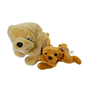 Bulldog Stuffed Animals Kellytoy Farm Yard Beanpals Butch Chosun Brown Dog Plush - Picture 1 of 6