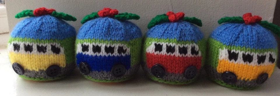 Campervan Chocolate orange cover knitting pattern ONLY Christmas