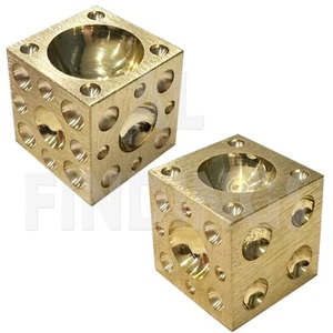 SOLID BRASS DAPPING DOMING BLOCK VICE TOOL 1" & 25mm JEWELLERS WATCH TOOL - Picture 1 of 3