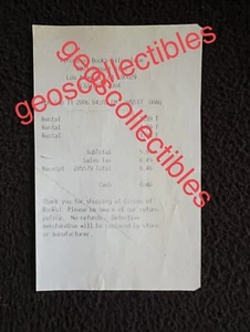 Circus Of Books Bookstore Silverlake Video Rental Receipt 9/11/2006 Store Closed - Picture 1 of 4