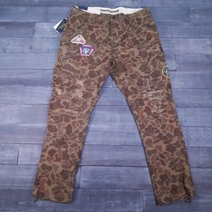 POLO Ralph Lauren Climbing Club Camo Utility Cargo Pants Mens 36x32 Patchwork - Picture 1 of 10