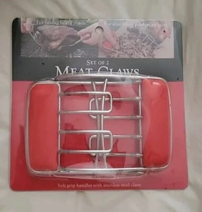 Charcoal Companion CC1130 HEATRESISTANT BPAFree Stainless Steel Meat Claws New - Picture 1 of 2