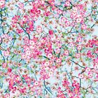 Fabric Flowers Cherry Blossoms Pink Cotton TIMELESS TREASURES 1/4 yard 2763