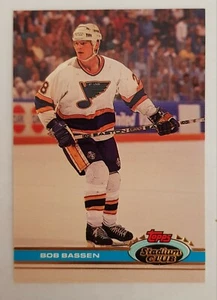 NHL Card Bob Bassen #367 St. Louis Blues Topps 1991 Stadium Club - Bild 1 von 2