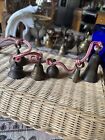 BRASS INDIAN BELLS OF SARNA  ETCHED 30? All Old Bells, New Cord