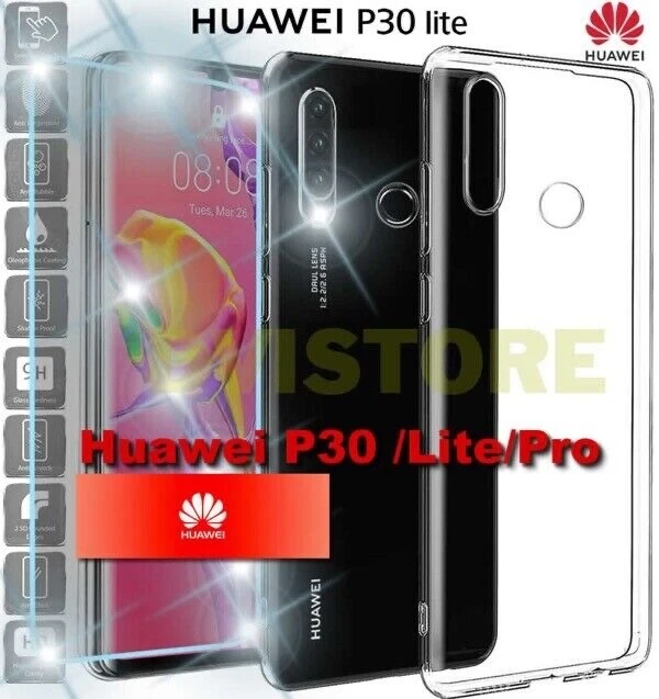 CUSTODIA per huawei P30 / LITE / PRO Cover TPU + Pellicola VETRO Temperato 9H - Immagine 1 di 1