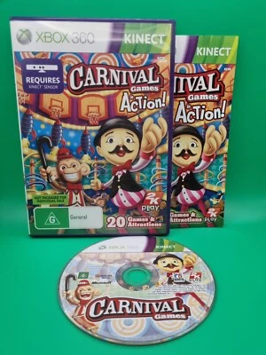 Carnival Games In Action - Xbox 360 - PAL - Complete W Manual - VGC - Image 1 of 3