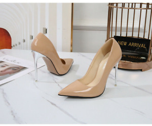 Womens Pointed Sexy Fashion Shallow Mouth Comfortable Single Shoes High Heels
