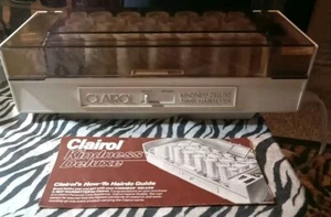 Vintage CLAIROL KINDNESS DELUXE 3-Way Hot Rollers w/Clips And Style Booklet  - Picture 1 of 10