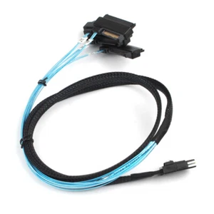 New Mini SAS 36P SFF-8087 to 4 SFF-8482 Connectors With SATA Power Cable 1M AU - Picture 1 of 6