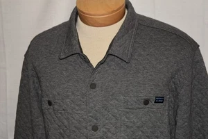 L.L. BEAN XL Herren L/S Steppjacke Baumwollmischung Druckknopf grau - Bild 1 von 6