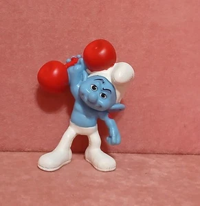 2011 Hefty Smurf & Barbell 3" McDonald's Film Actionfigur #12 Schlümpfe - Bild 1 von 4