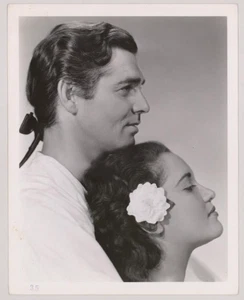 Mamo Clark + Clark Gable foto originale d'epoca DBLWT Hollywood 1935 scena film - Foto 1 di 2