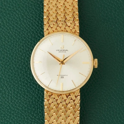 Pulsera Integrada Universal Geneve Oro Amarillo 14k Automático 28 Foto 1 de 4