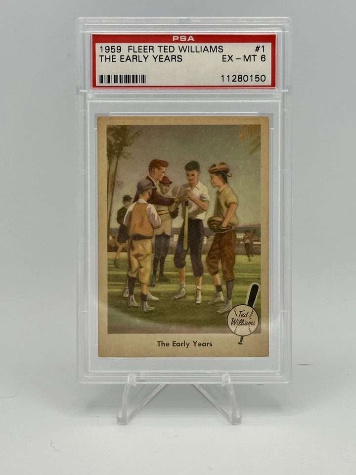Fleer Ted Williams 1959 - The Early Years #1 PSA 6 EX - MT RARO Foto 1 de 2