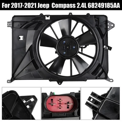 Conjunto de ventilador de refrigeración del radiador para Jeep Compass 2017-2022 2,4 L 68249185AD Foto 1 de 4