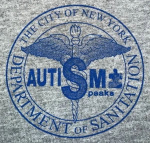 Camiseta Departamento de Saneamiento Ciudad de Nueva York Talla 2XL Autismo Más Fuerte - Imagen 1 de 6