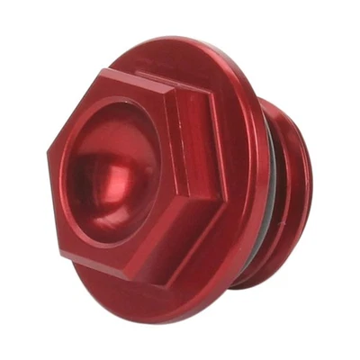 Plugue de enchimento de óleo Works Connection vermelho para Honda CRF300L Rally 2021-2023 - Imagem 1 de 2