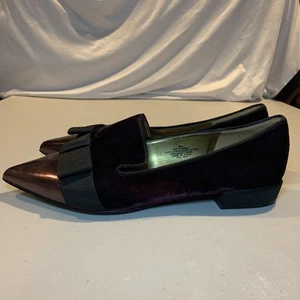 Nine West Purple Flat Heels Women Size 9 [J6] - Picture 1 of 8