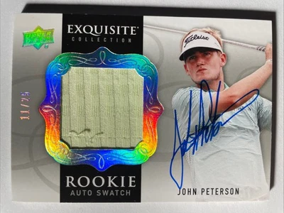2014 Exquisite JOHN PETERSON Silver Spectrum Rookie Patch Auto 11/25 LSU TIGERS - Image 1 of 2