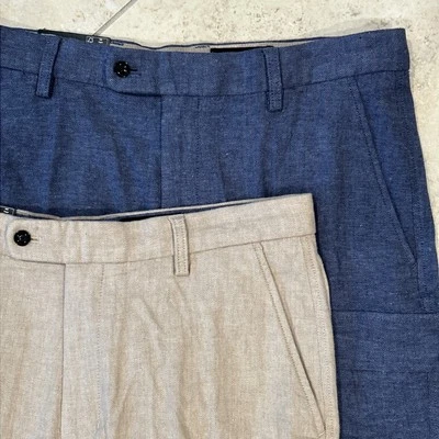 Lote de 2 shorts masculinos Dunning Golf Performance 34 cargo chino tweed stretch preppy - Imagem 1 de 4