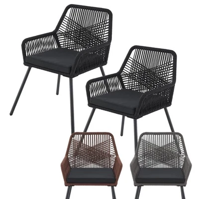 Gartenstühle Gartenstuhl 2er Set Stühle Outdoor Kunststoff Garten Balkon Juskys® - Bild 1 von 4