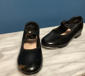 Capizeo Black Patenlite -GIRLS Size 12.5 Tele Tone TAP SHOES - Picture 1 of 4