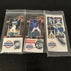 Vintage 1995 Lot Of 3 MLB Florida Marlins Pins Andre Dawson , Terry Pendleton - Picture 1 of 2