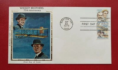 USA first day issue, 1978 envelope cover. WRIGHT BROTHERS. FDC. RARE. - Image 1 of 4