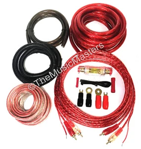 4 Gauge High Power Amplifier Installation Wiring Kit Car Amp Install Wire Cables - Picture 1 of 12