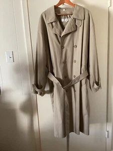 Perry Ellis Zippered Thermal Lined Double Breasted Trench Coat, Men’s 46 - Picture 1 of 9