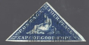 REF :-A outremer CAPE OF GOOD CAPE DE BONNE ESPERANCE N°:2 1858 COTE 150€ - Picture 1 of 2