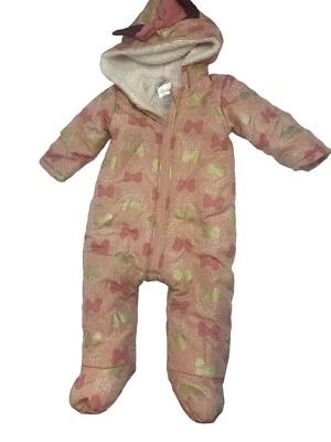 Niñas Niños Disney Minnie Mouse Vellón Forrado Traje/Charco (6-9 Meses Traje de Nieve Foto 1 de 4