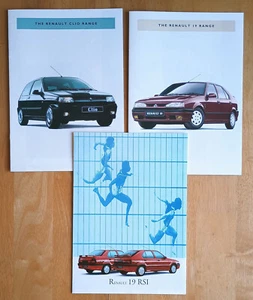 Renault 19 & Renault Clio Sales Brochures 1993 - Picture 1 of 14