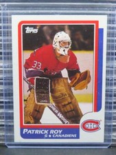 1986-87 Topps Patrick Roy Rookie Card RC #53 Montreal Canadiens