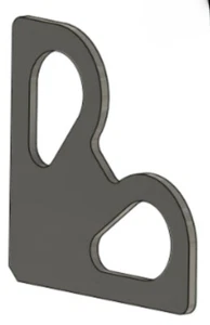 Refuerzo de amarre de 5 pulgadas - Juego de 4, 1/4" de grosor, hecho en EE. UU. - Imagen 1 de 4