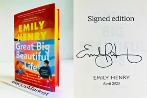 SIGNED Great Big Beautiful Life by Emily Henry UK 1/1 WATERSTONES HC ~ Sprayed - Picture 1 of 13