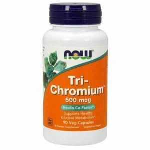 Tri-Chromium 500 mcg 90 Veg Caps By Now Foods - Picture 1 of 1