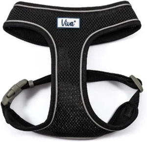 Ancol Viva Nylon Comfort Mesh Black Harness Pet Leash Training Accessory 44-57 C - Picture 1 of 12