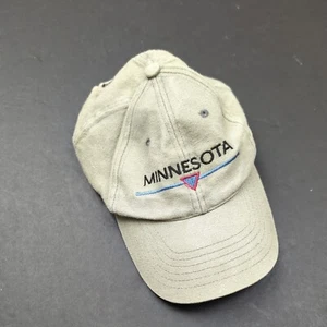Vintage Minnesota Strap Back Hat Mens Gray Adjustable Hook Loop Royal Headwear - Picture 1 of 10