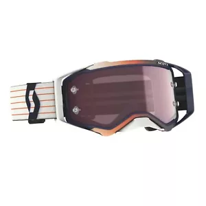 Gafas amplificador motocross SCOTT Prospect azul blanco - lente cromada rosa - Imagen 1 de 2