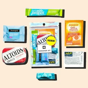 6 Pre-Filled Hangover Kit Bags - Bachelorette Hangover Kit - Bridesmaid Gifts... - Picture 1 of 5