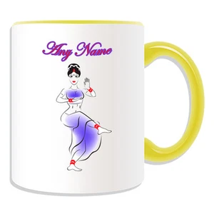 Personalised Gift Indian Dancer Mug Money Box Cup Dance Hot Sexy Girl India Name - Picture 1 of 20