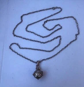 Kette mit Anhänger “Engelsrufer”. Silber 925. Vergoldet. - Bild 1 von 14