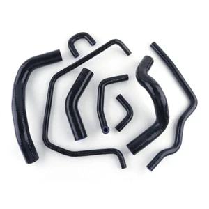 For 2004-2014 Nissan Titan Armada 5.6L Silicone Radiator Coolant Hose Black - Picture 1 of 11